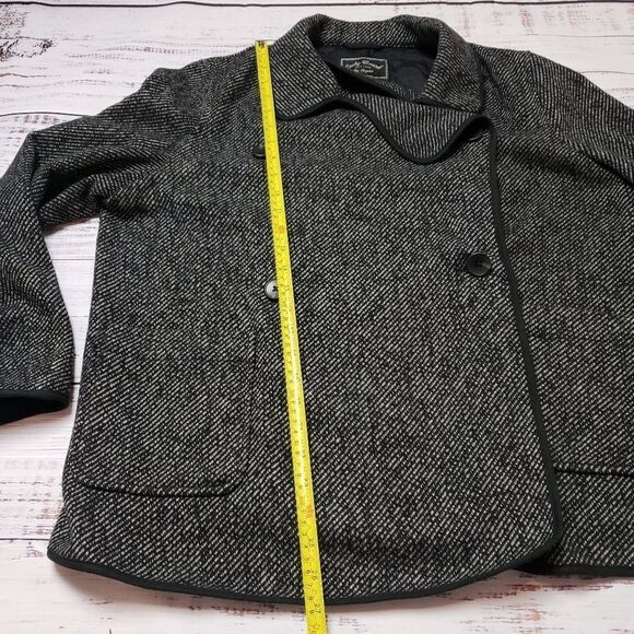 Lucky Brand Drape Front Wool  Jacket pea coat - Picture 6 of 10